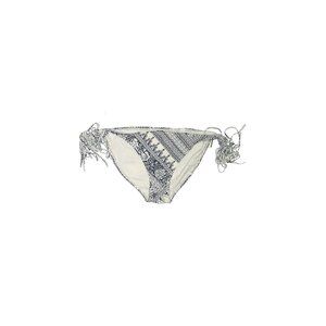 Ninety Six Degrees White and Blue Swimwear Side Tie Bottoms Size Large